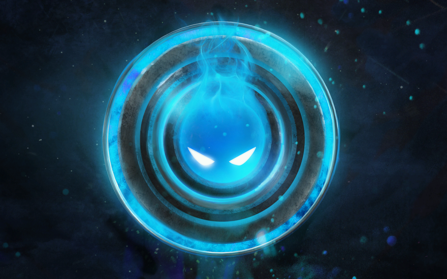 Голубое лицо на экране загрузки игры Dota 2