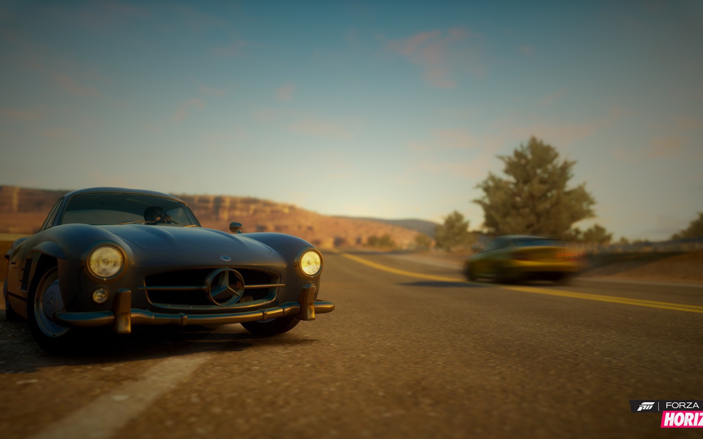 Коричневый Мерседес в игре Forza Horizon