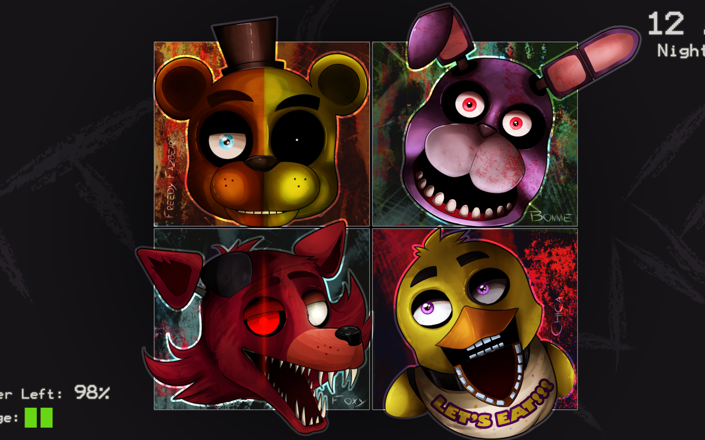 Персонажи игры Five Nights at Freddy's