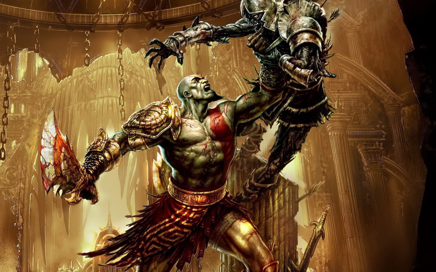 Поверженный враг, игра God of War
