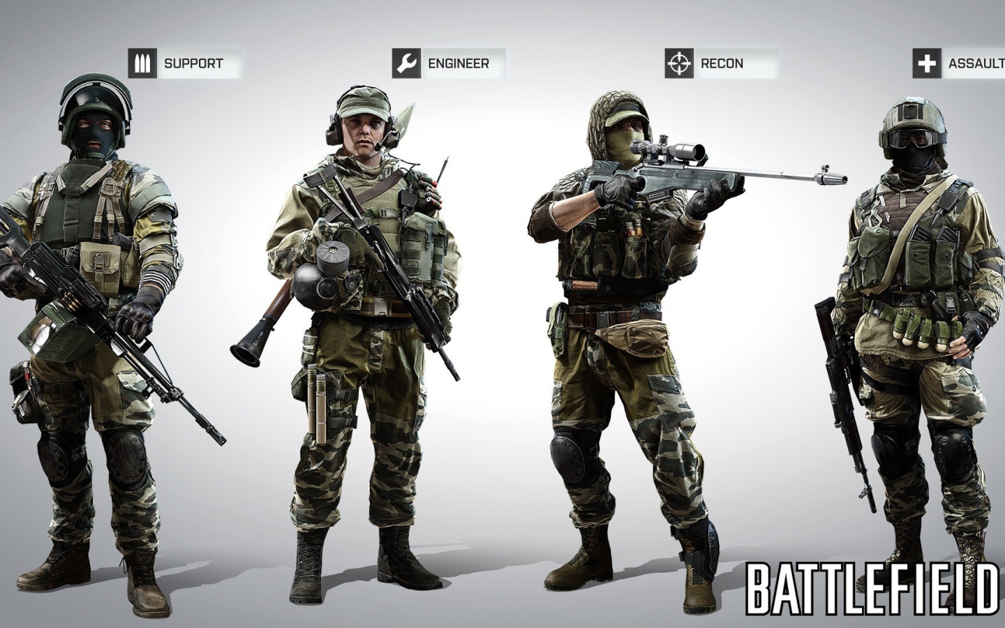 Снаряжение солдат из игры Battlefield 4