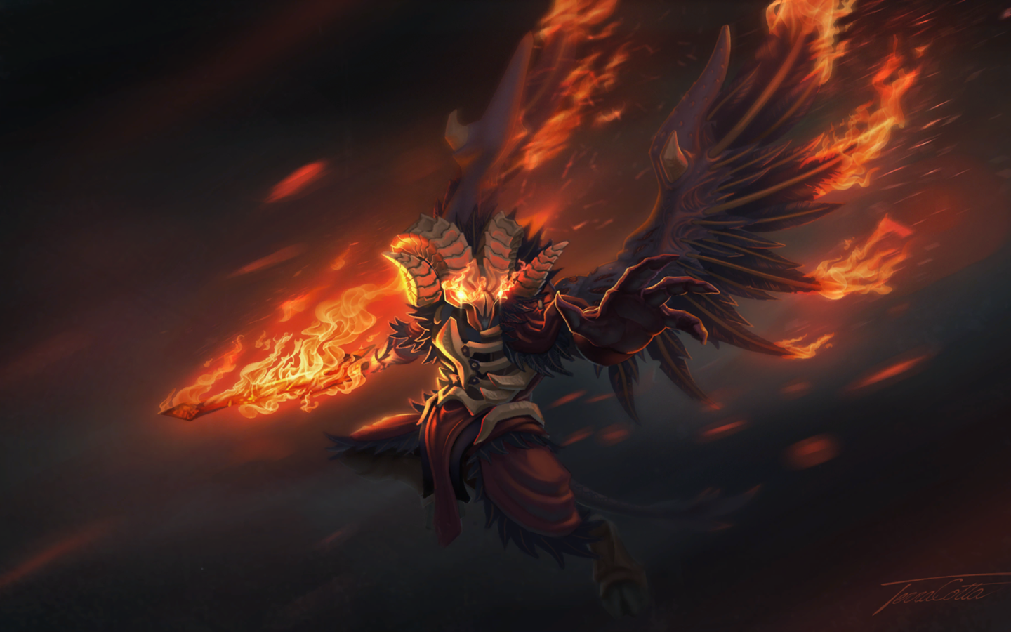 Огненный демон в игре Dota 2