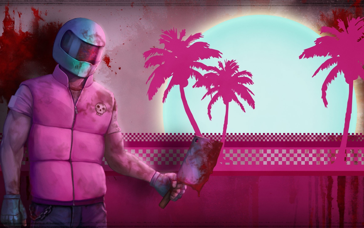 Герой в розовой куртке, игра Hotline Miami