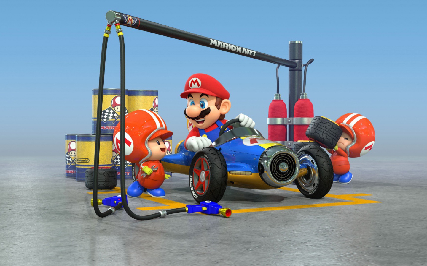 Марио в игре Mario Kart 8