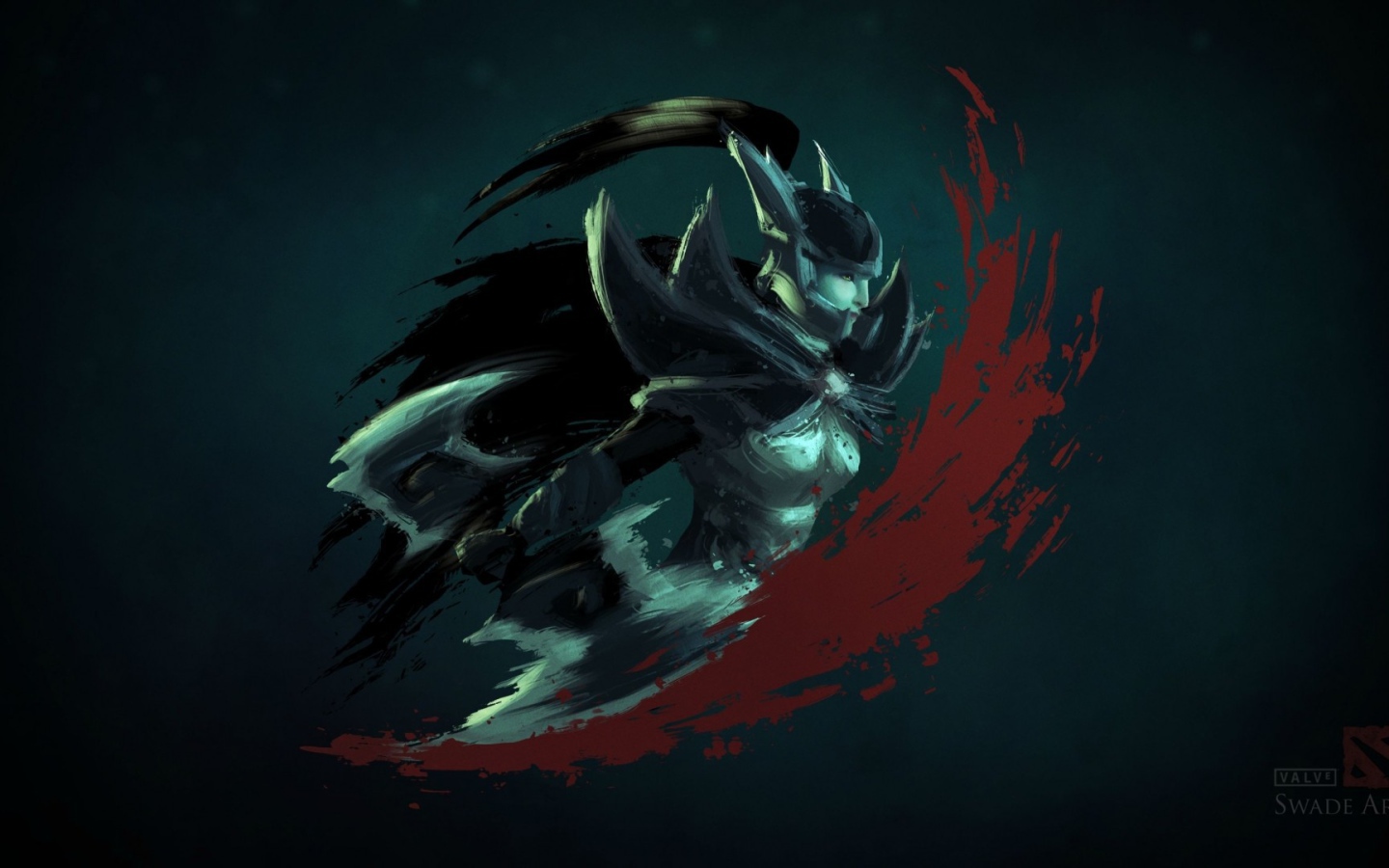 Фантом на черном фоне, игра Dota 2