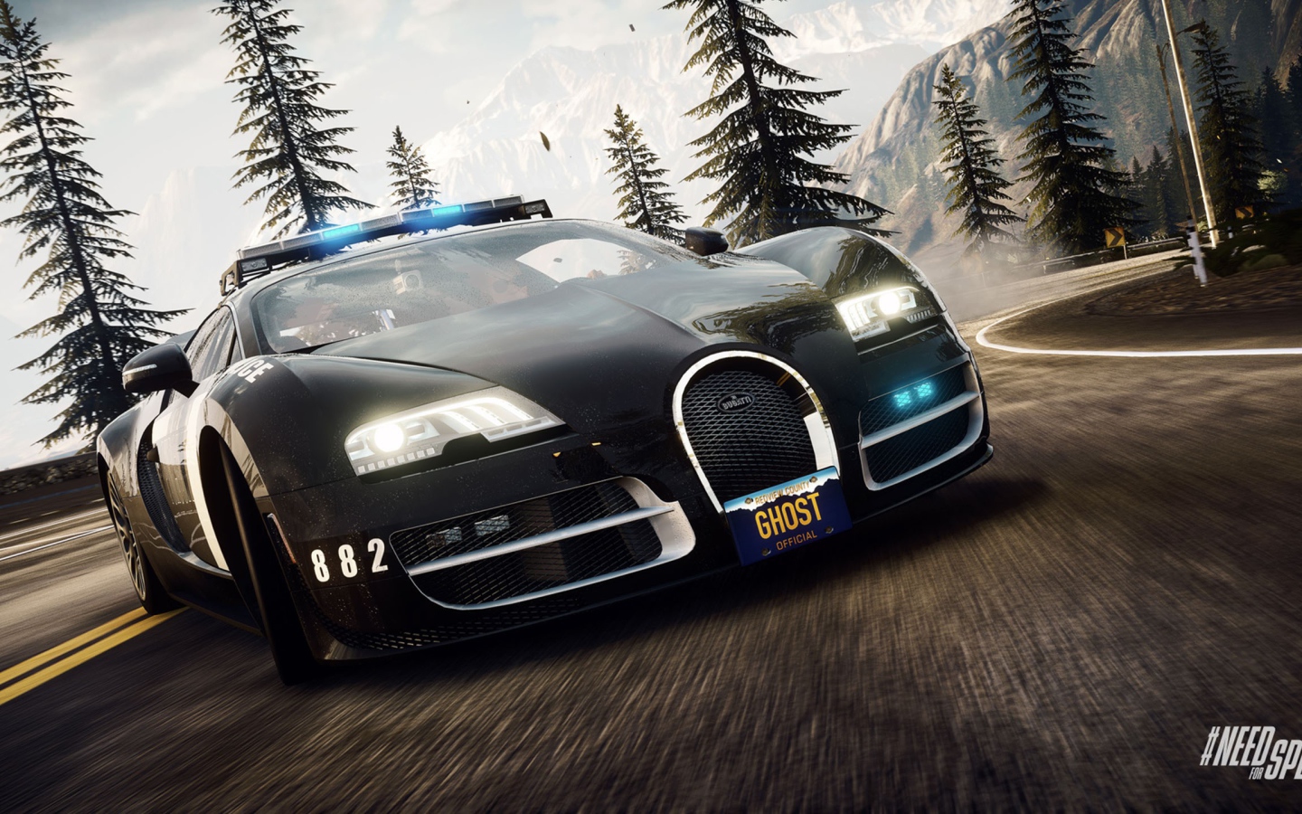 Полицейская Бугатти в игре