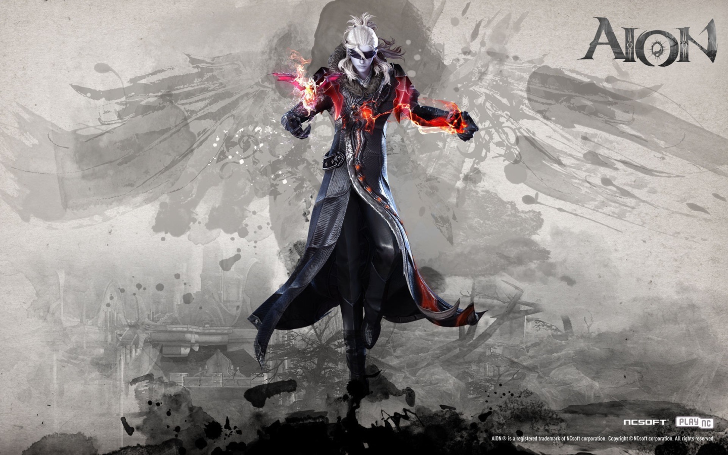 Постер игры Aion Online, персонаж Асмодиан