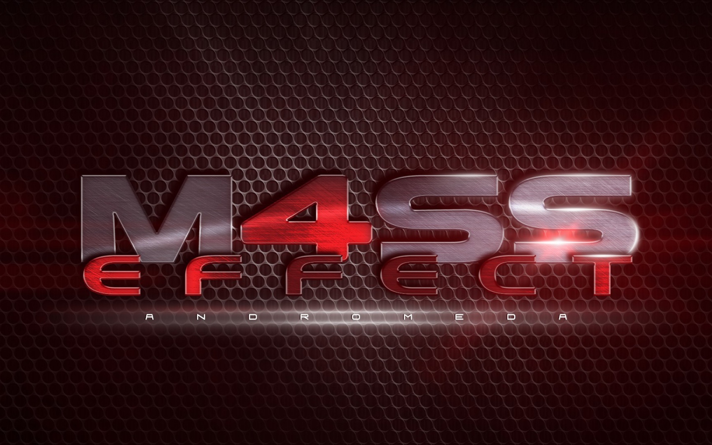 Красный фон Mass Effect Andromeda