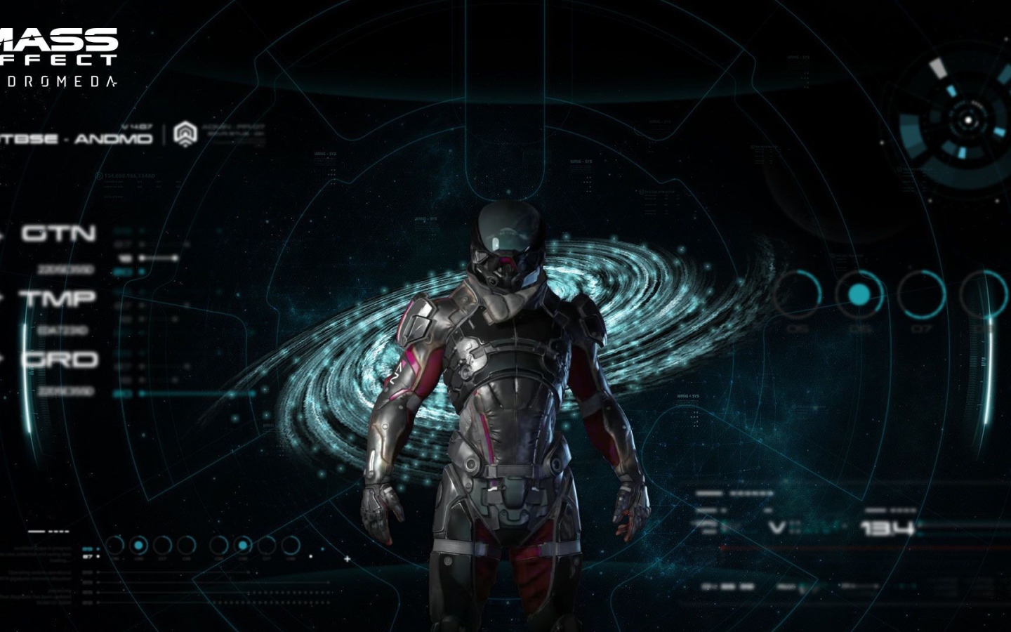 Игровой интерфейс Mass Effect Andromeda