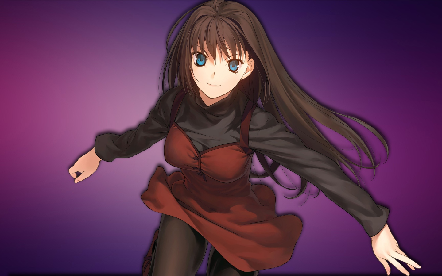 Девушка из игры компании Type Moon