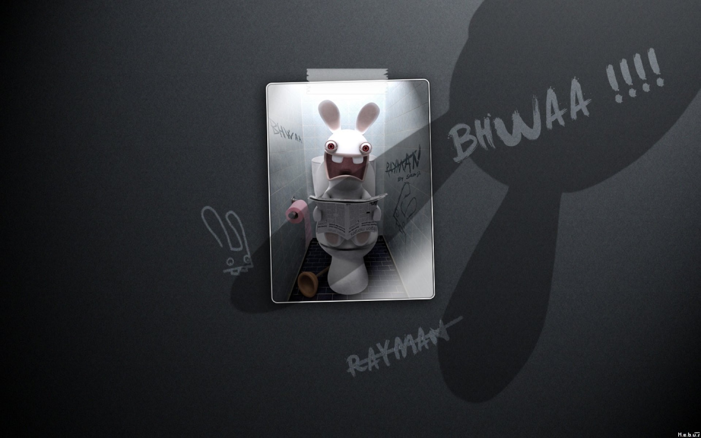 Постер игры Rayman Raving Rabbids