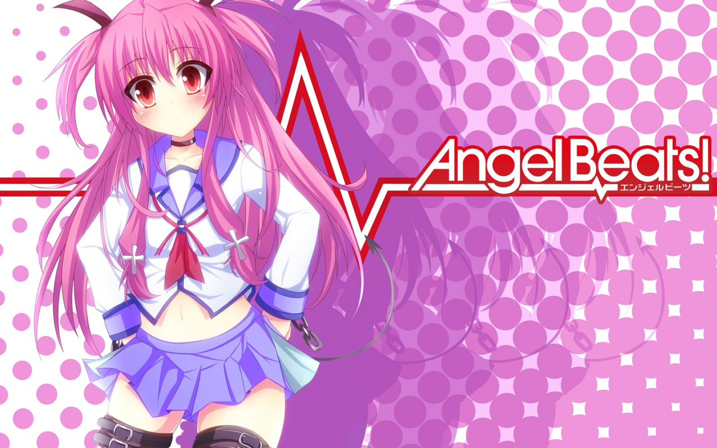 Девушка аниме с розовыми волосами, Ангельские ритмы