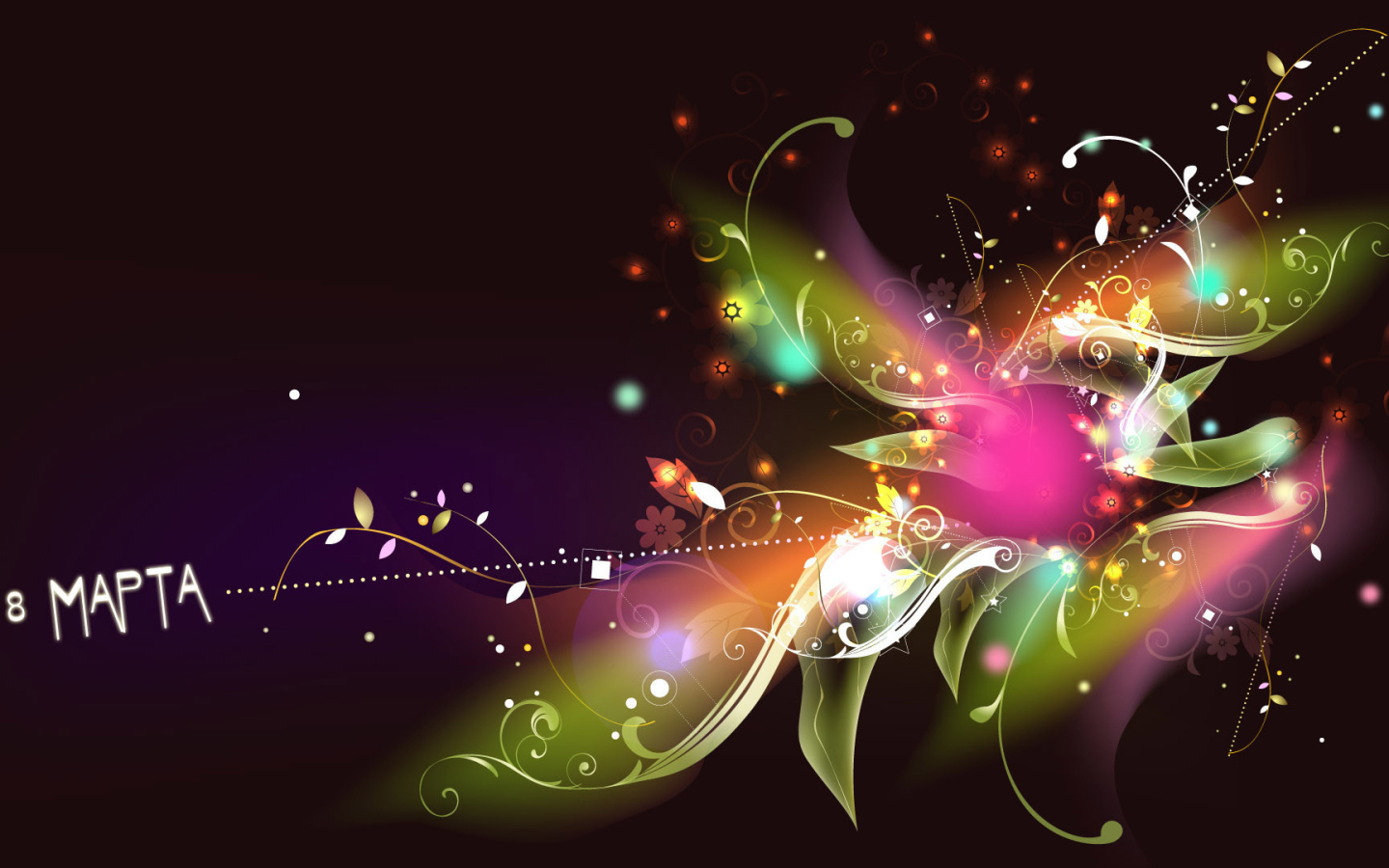 Креативная открытка с цветком на 8 марта