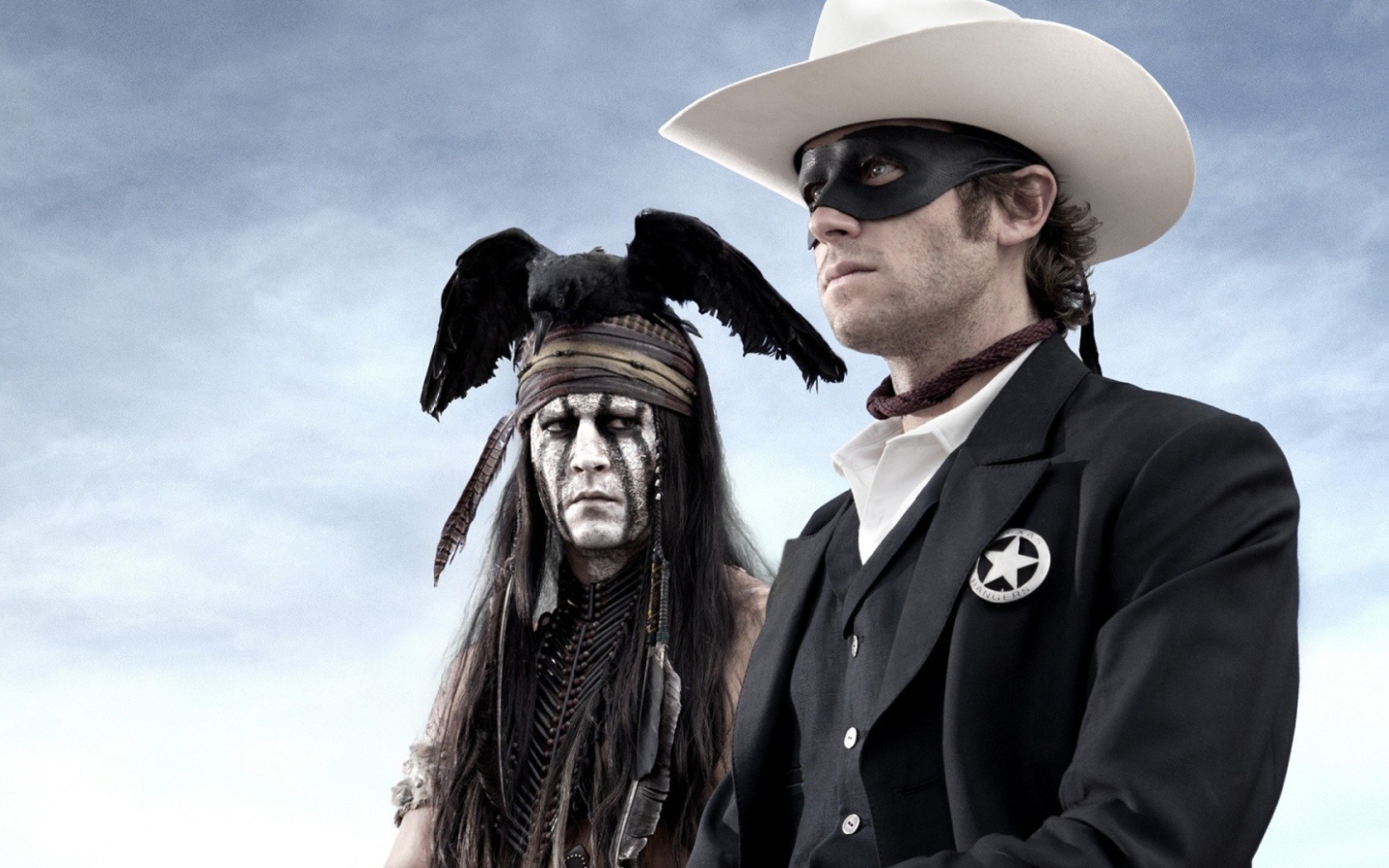 Шериф в маске и индеец