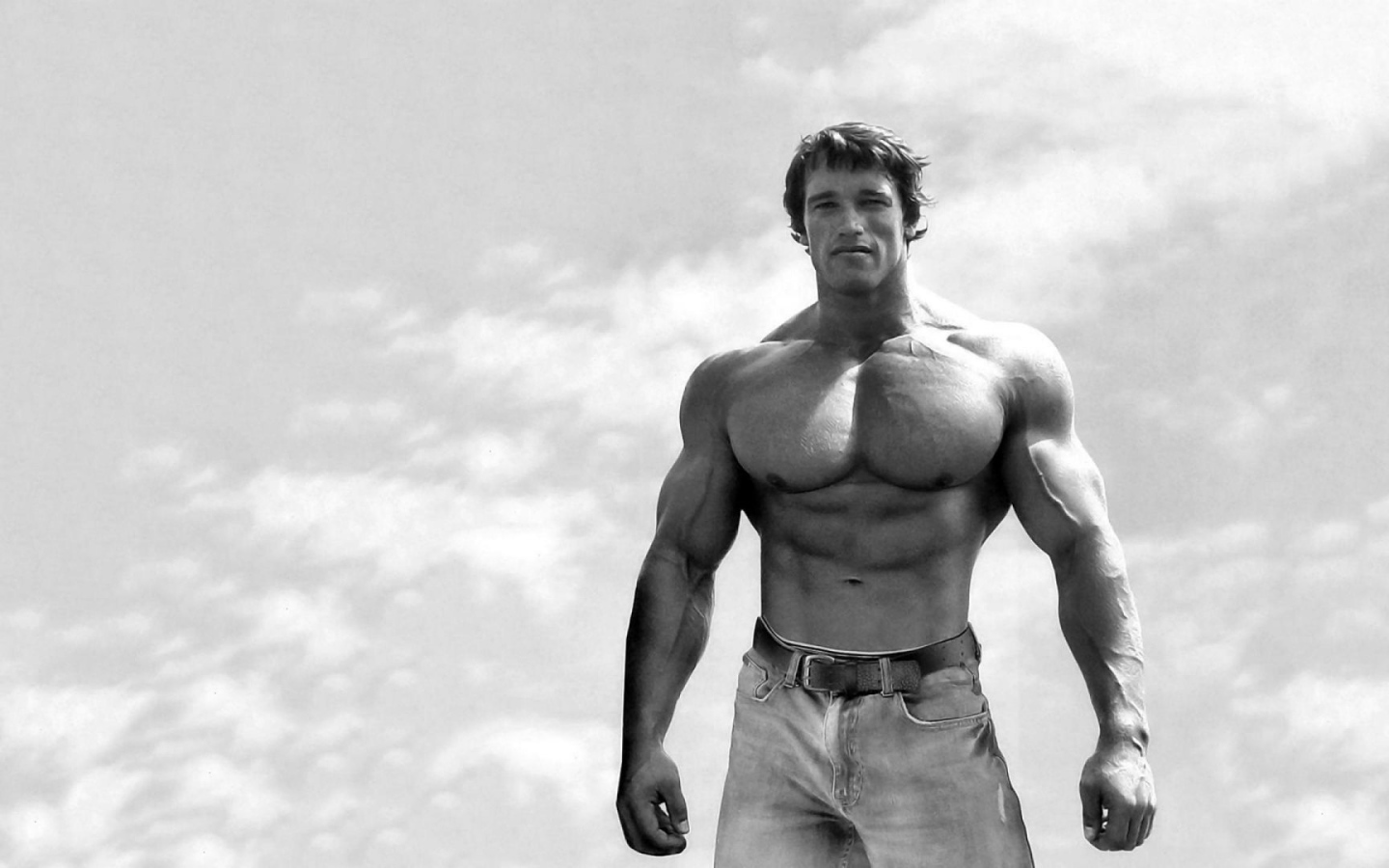 Arnold Schwarzenegger in his youth