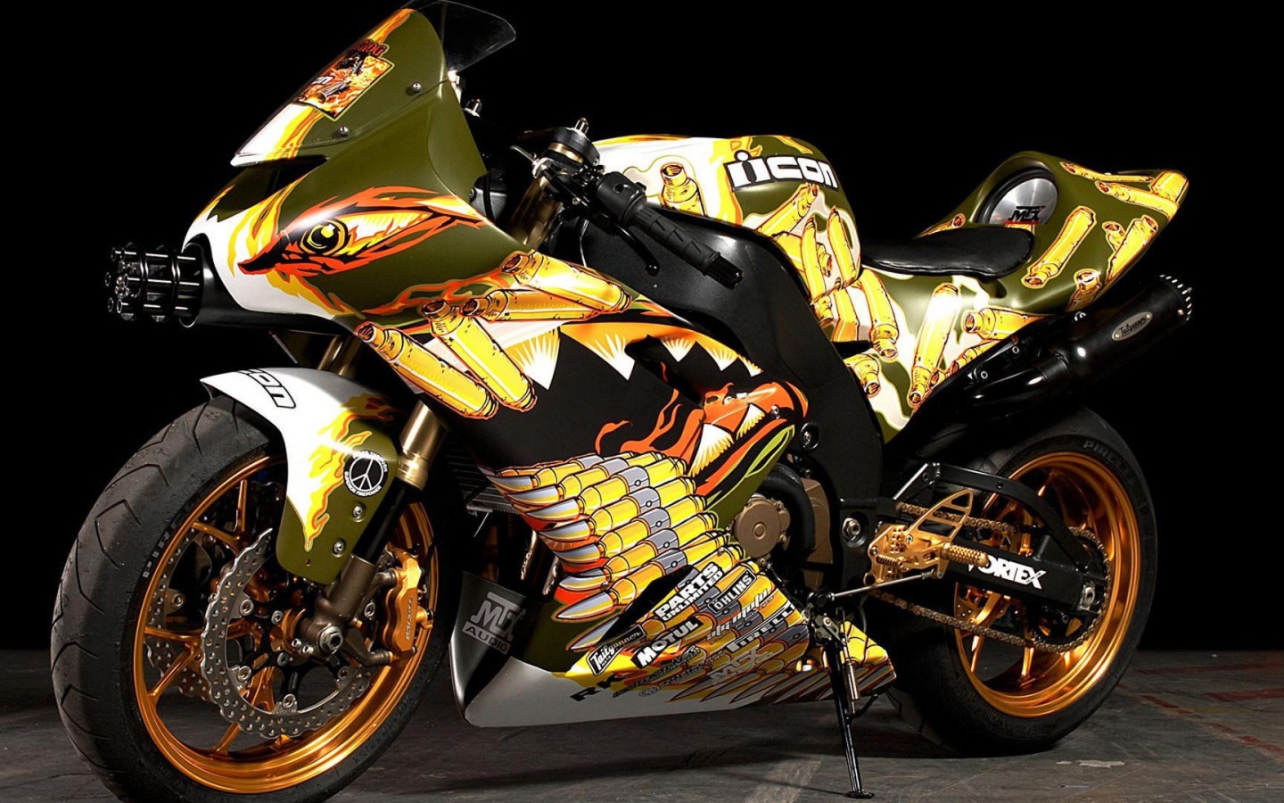 Яркий мотоцикл Хонда