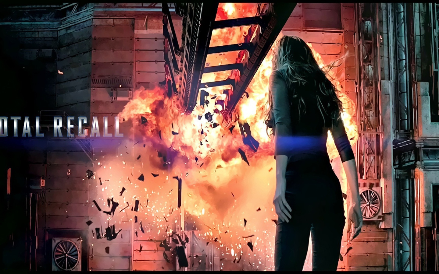 Взрыв в фильме Вспомнить всё