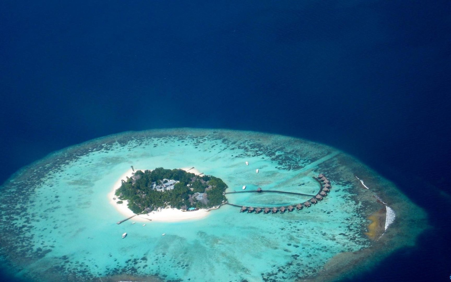 Остров в Полинезии, мелководье