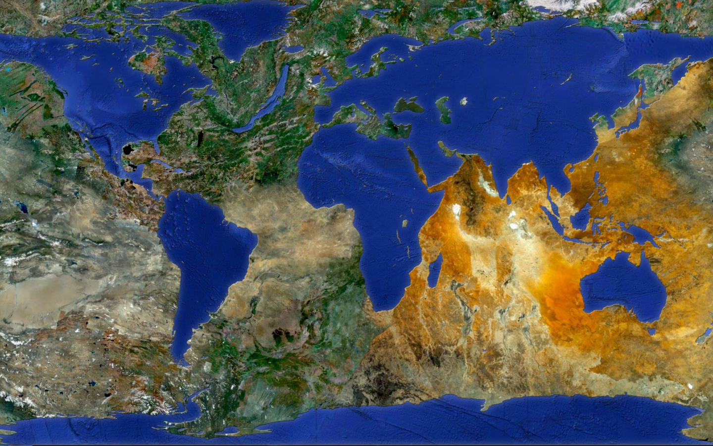 Суша и океаны поменялись местами