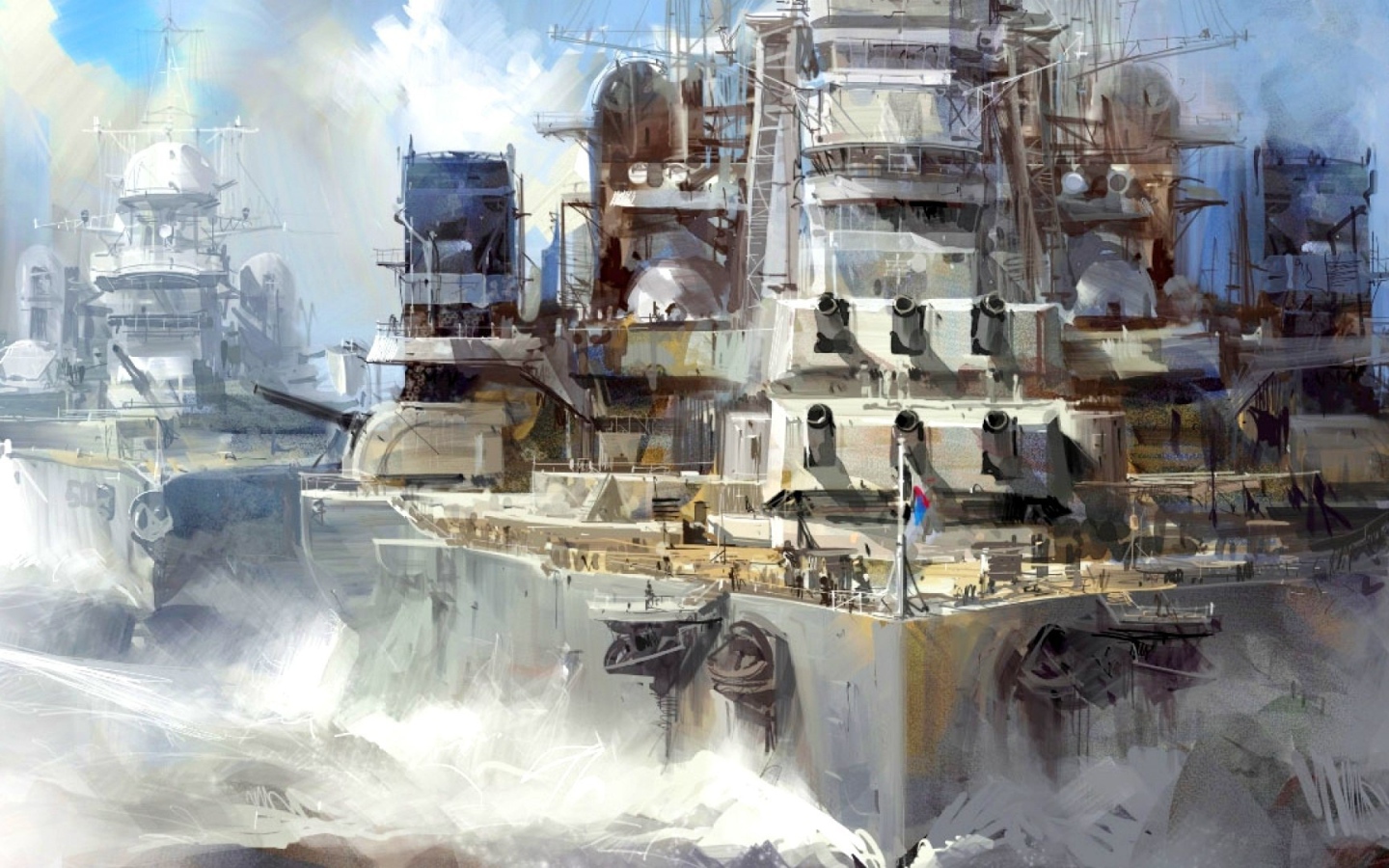 Линейные корабли в строю