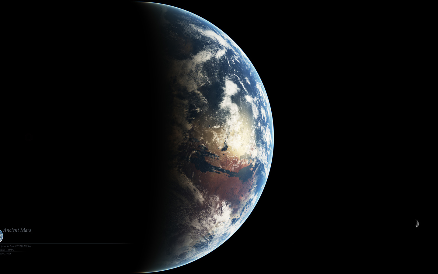 Планета Марс и его спутники