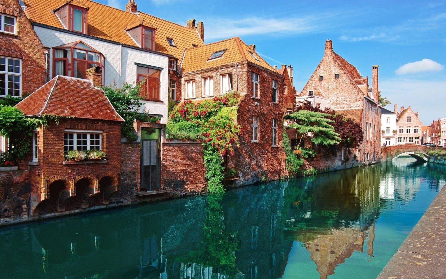 Цветущий город Брюгге, Бельгия