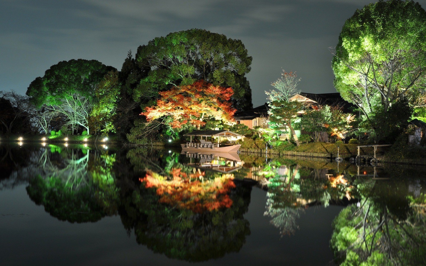 Вечерний пейзаж в Японии