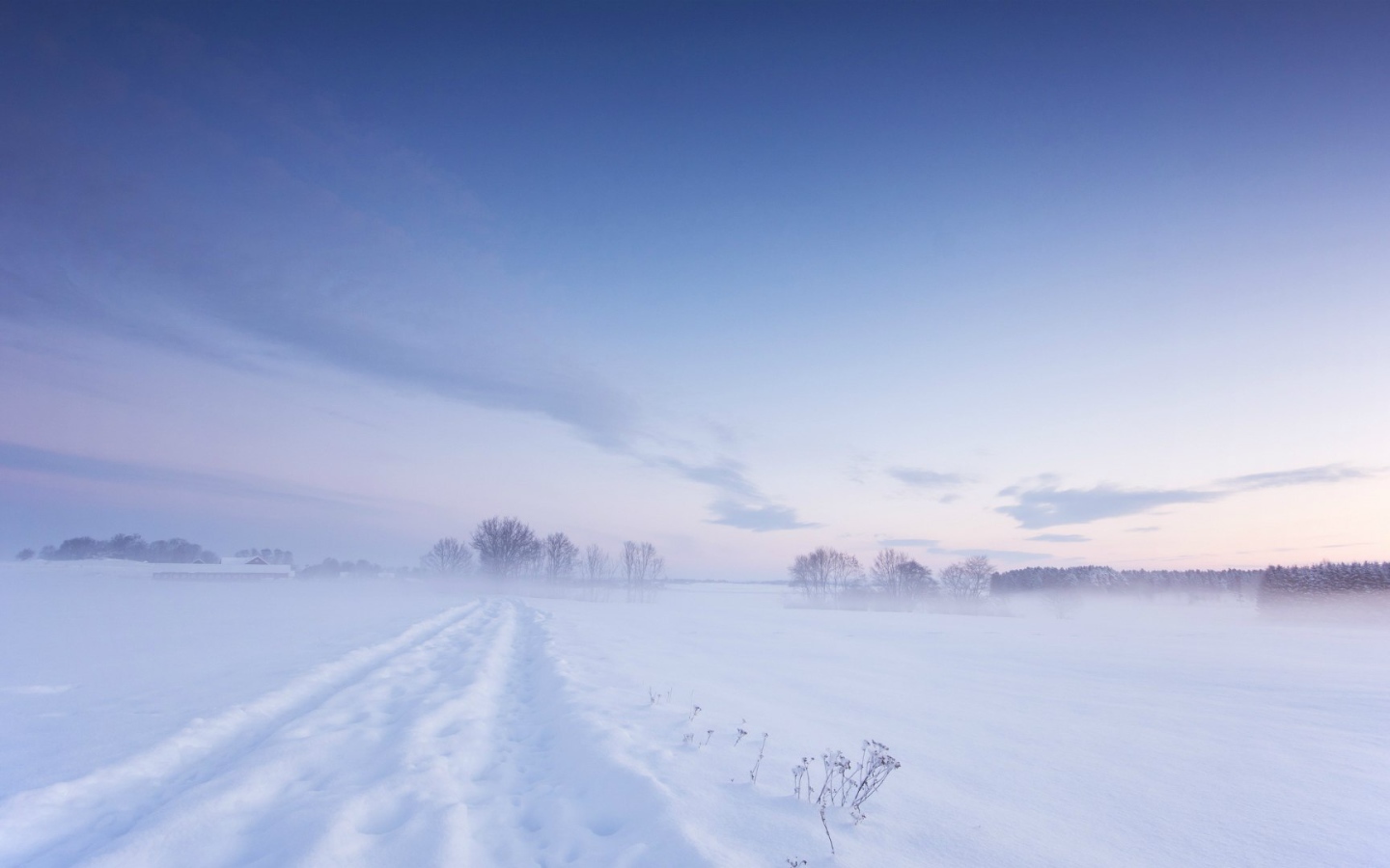 Белая зима в Швеции