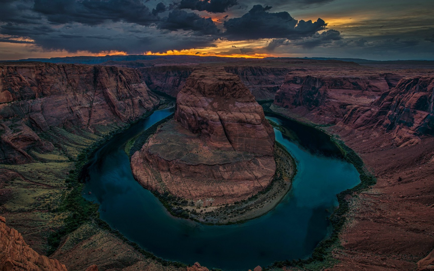 Каньон подкова в Колорадо, США