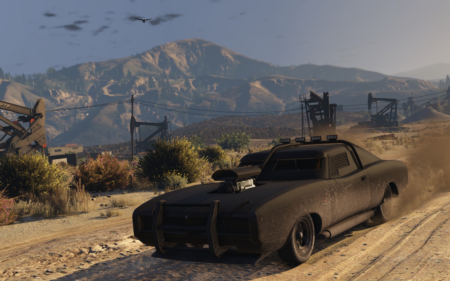 Черный автомобиль в игре Grand Theft Auto V