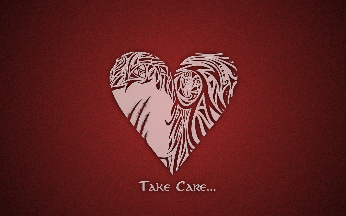 Берегите свою любовь, красный фон