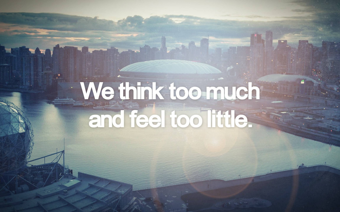 Мы думаем много, а чувствуем мало