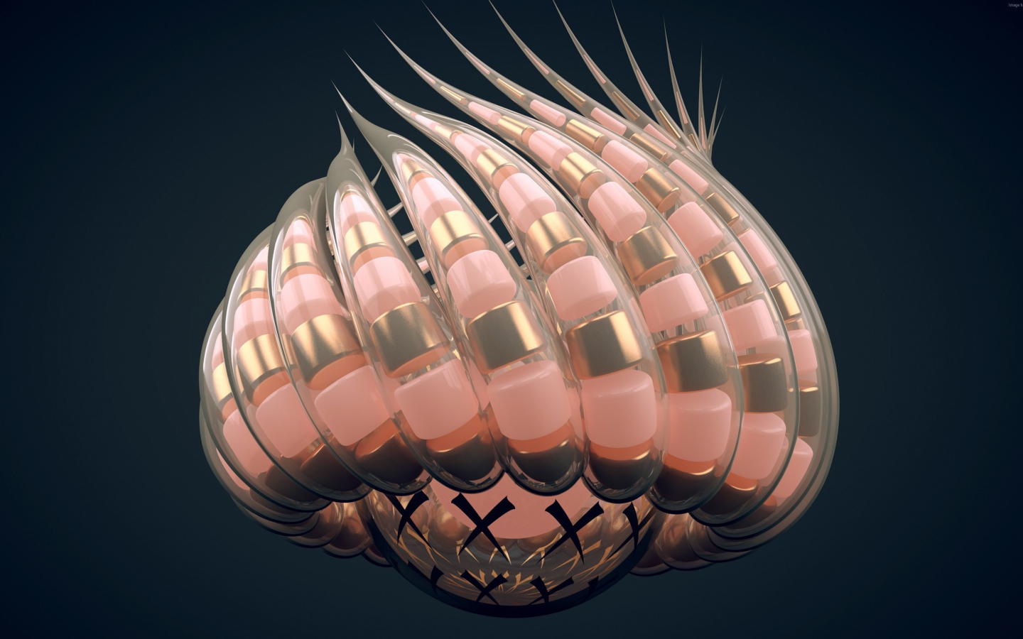 Абстрактные щупальца на сером фоне