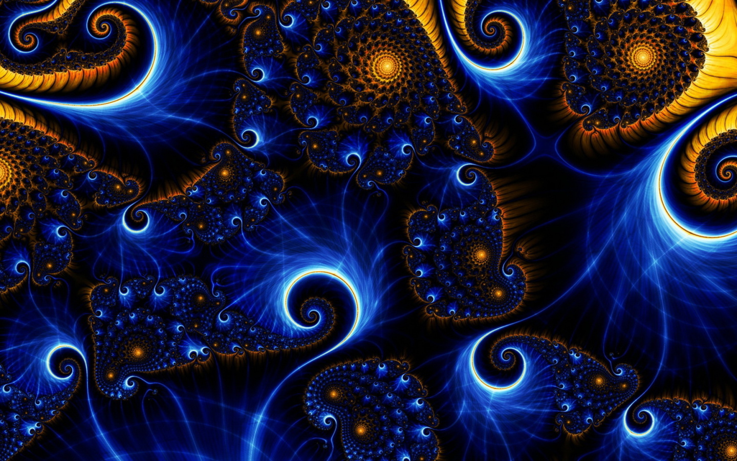 Разноцветные фантастические узоры 