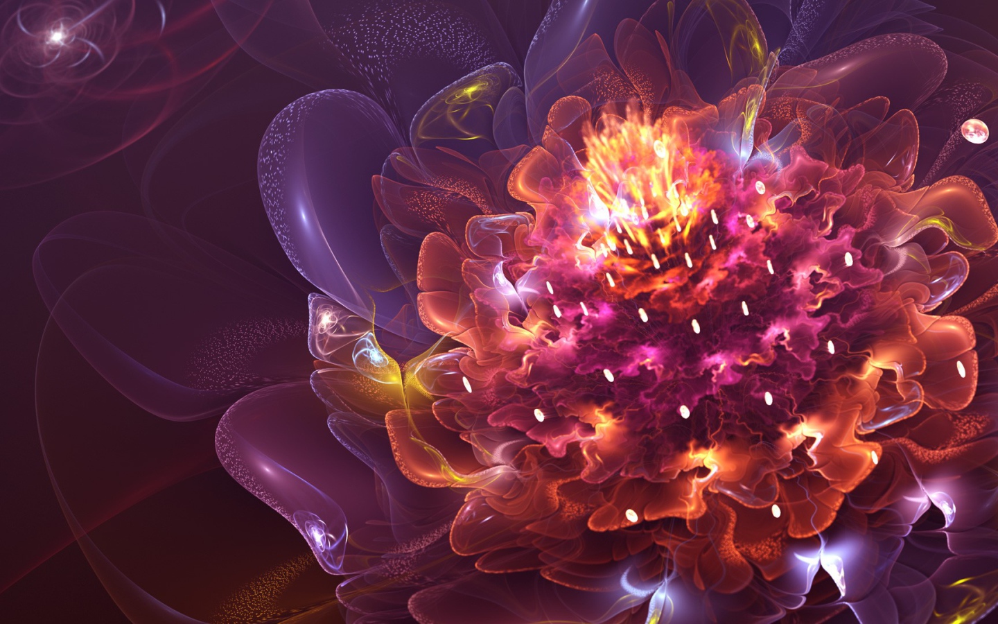 Необычный абстрактный цветок  