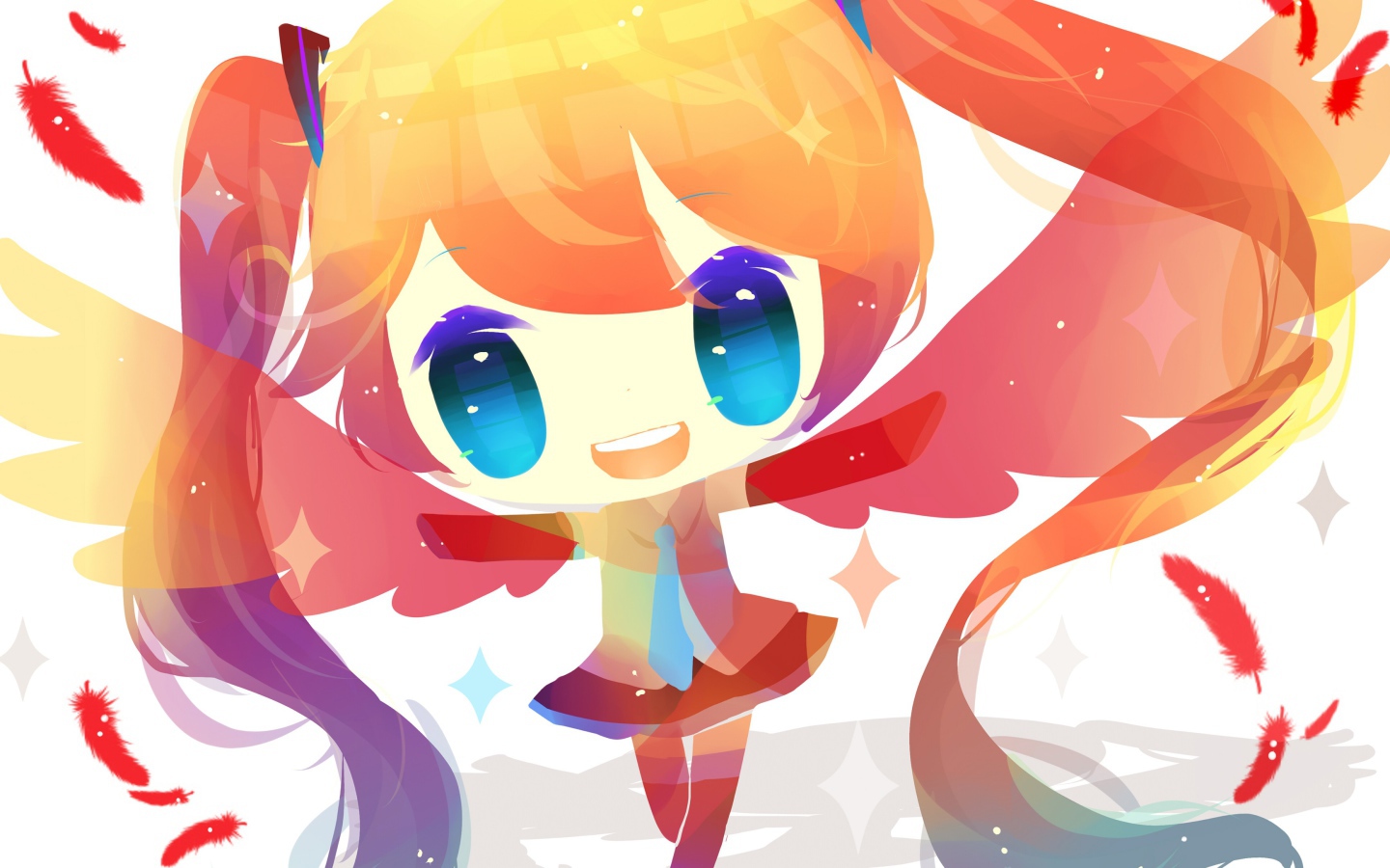 Девочка из аниме Вокалоид 