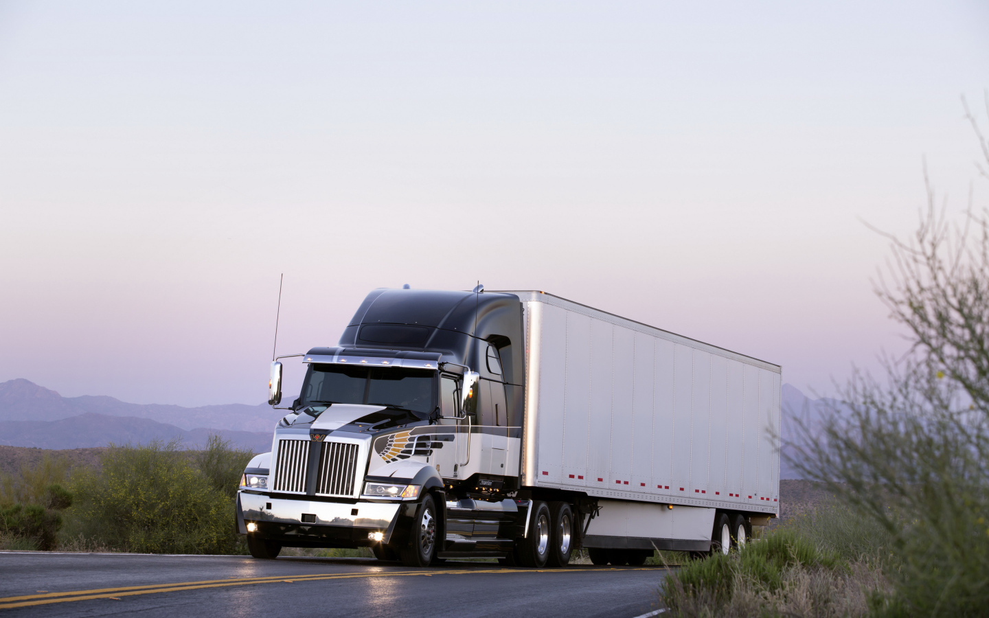 Грузовик Western Star 5700XE на трассе