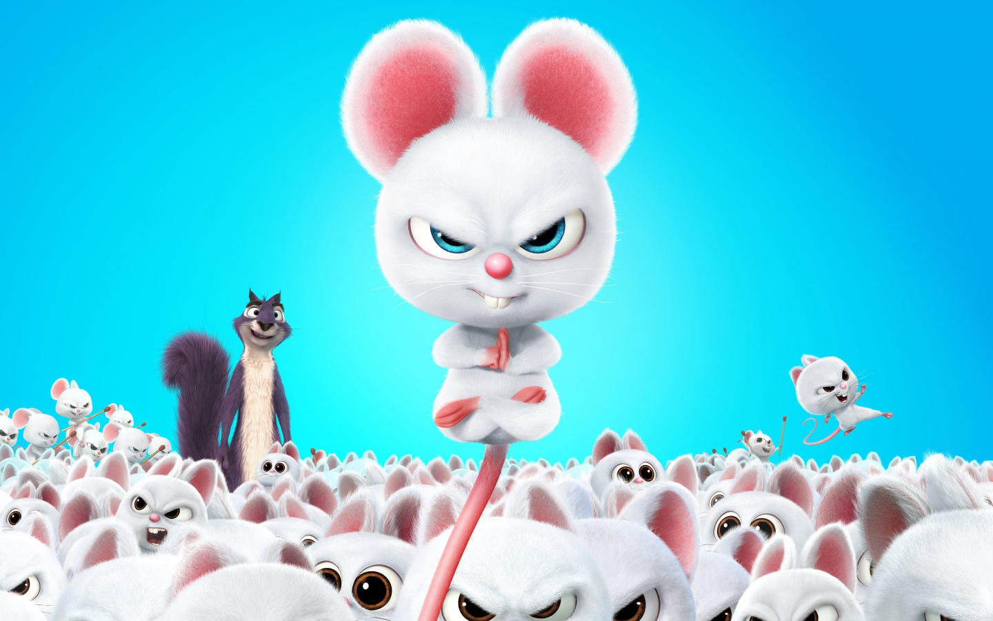 Белый крысенок Бадди мультфильм Реальная белка 2, 2017