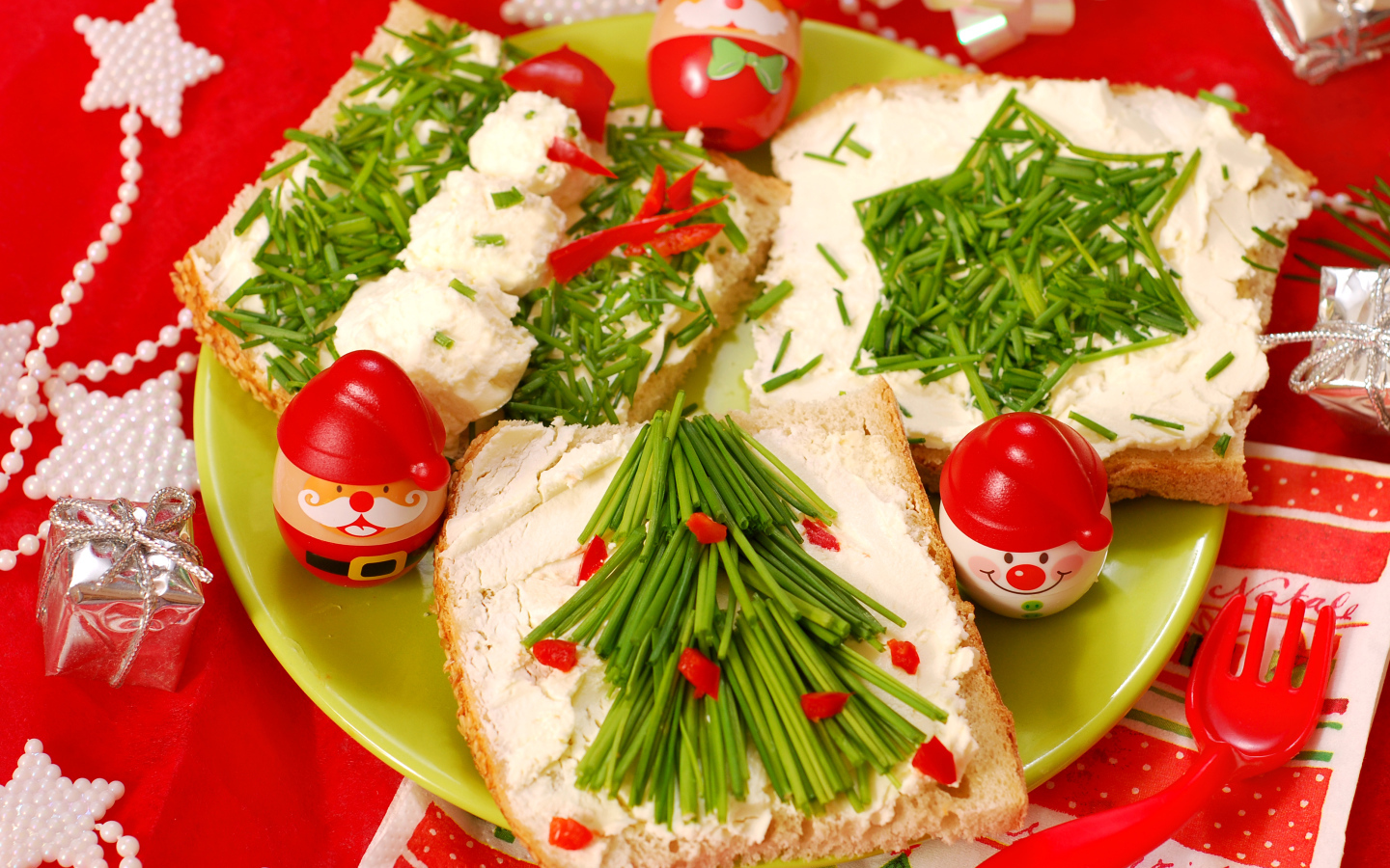 Праздничные бутерброды на Новый год