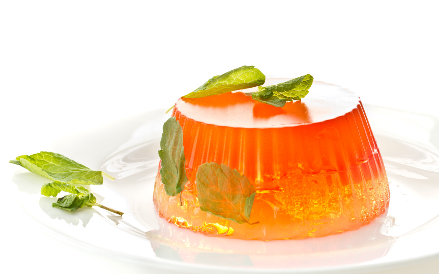 Аппетитное апельсиновое желе с мятой 