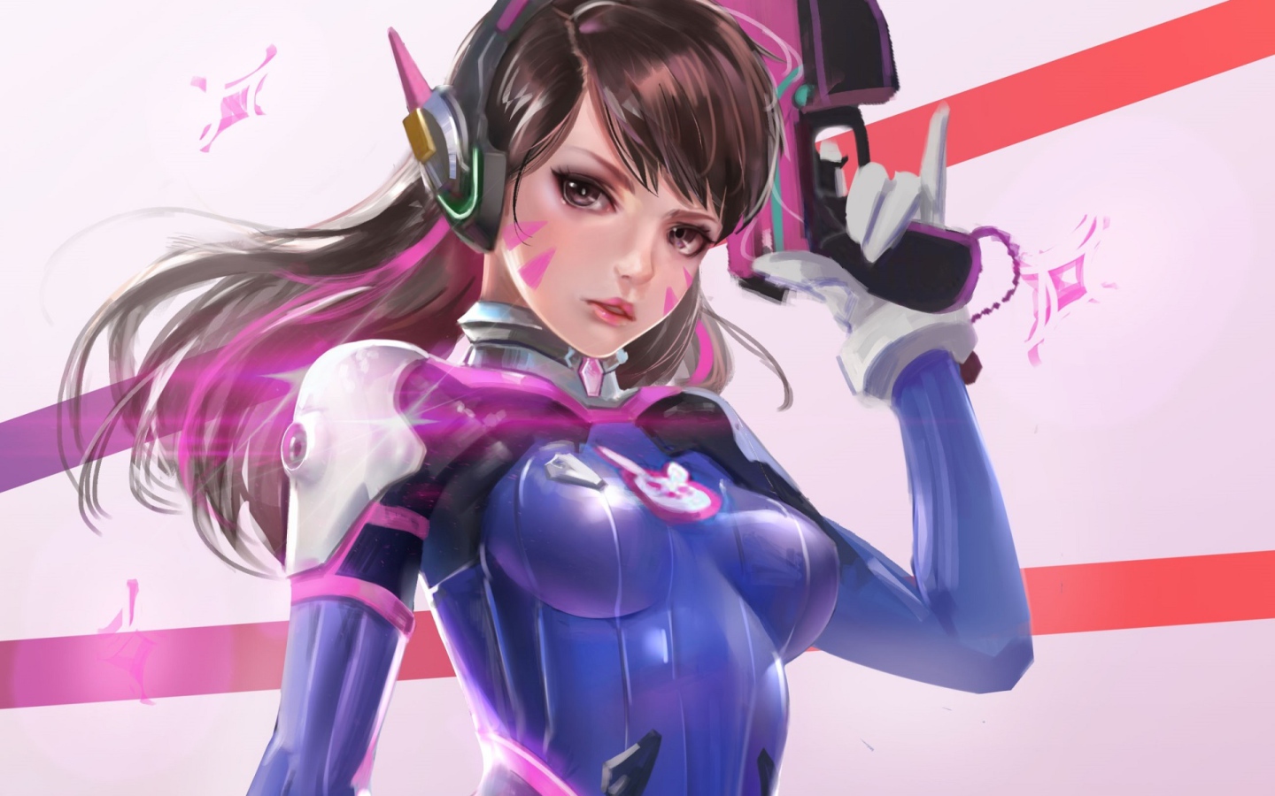 D.Va боец персонаж игры Overwatch 