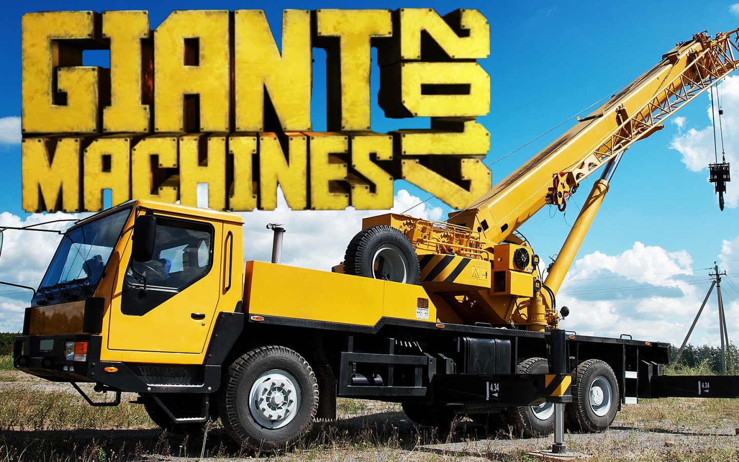 Желтый автокран игра Giant Machines 2017 