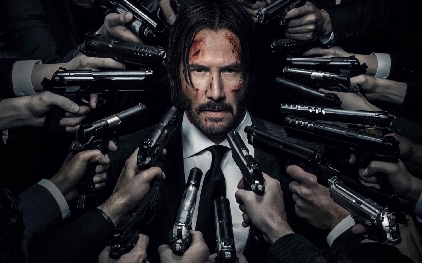 Киану Ривз под прицелом фильм Джон Уик 2 