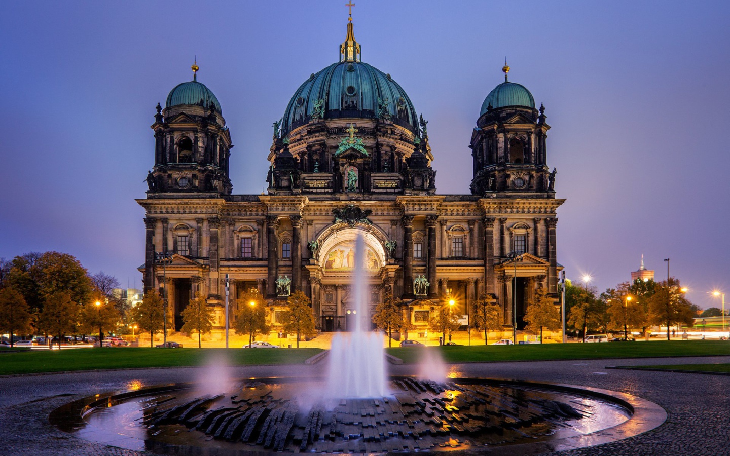 Fountain at the Berlin Cathedral, Berlin. Germany