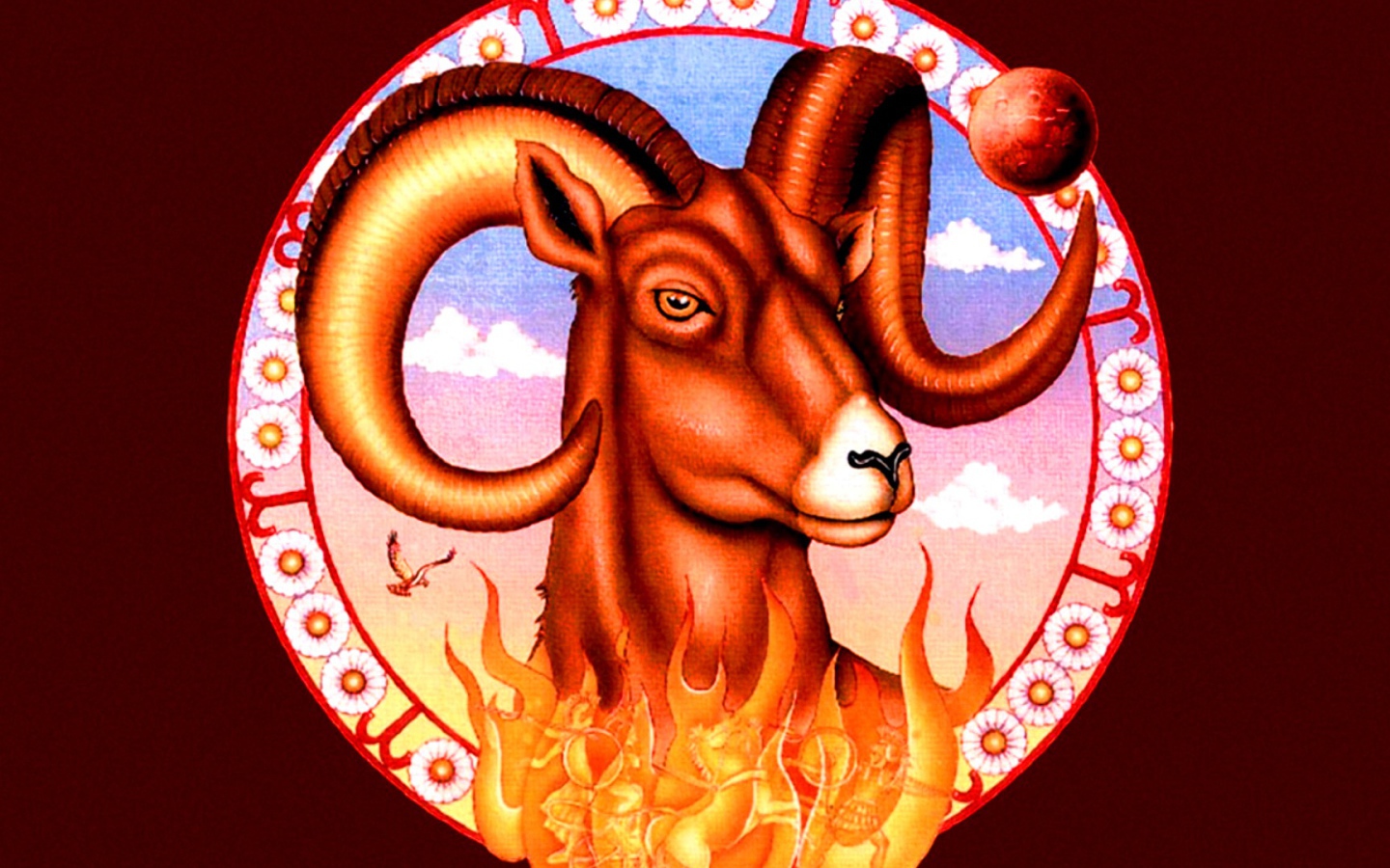 Знак зодиака Овен рисунок 