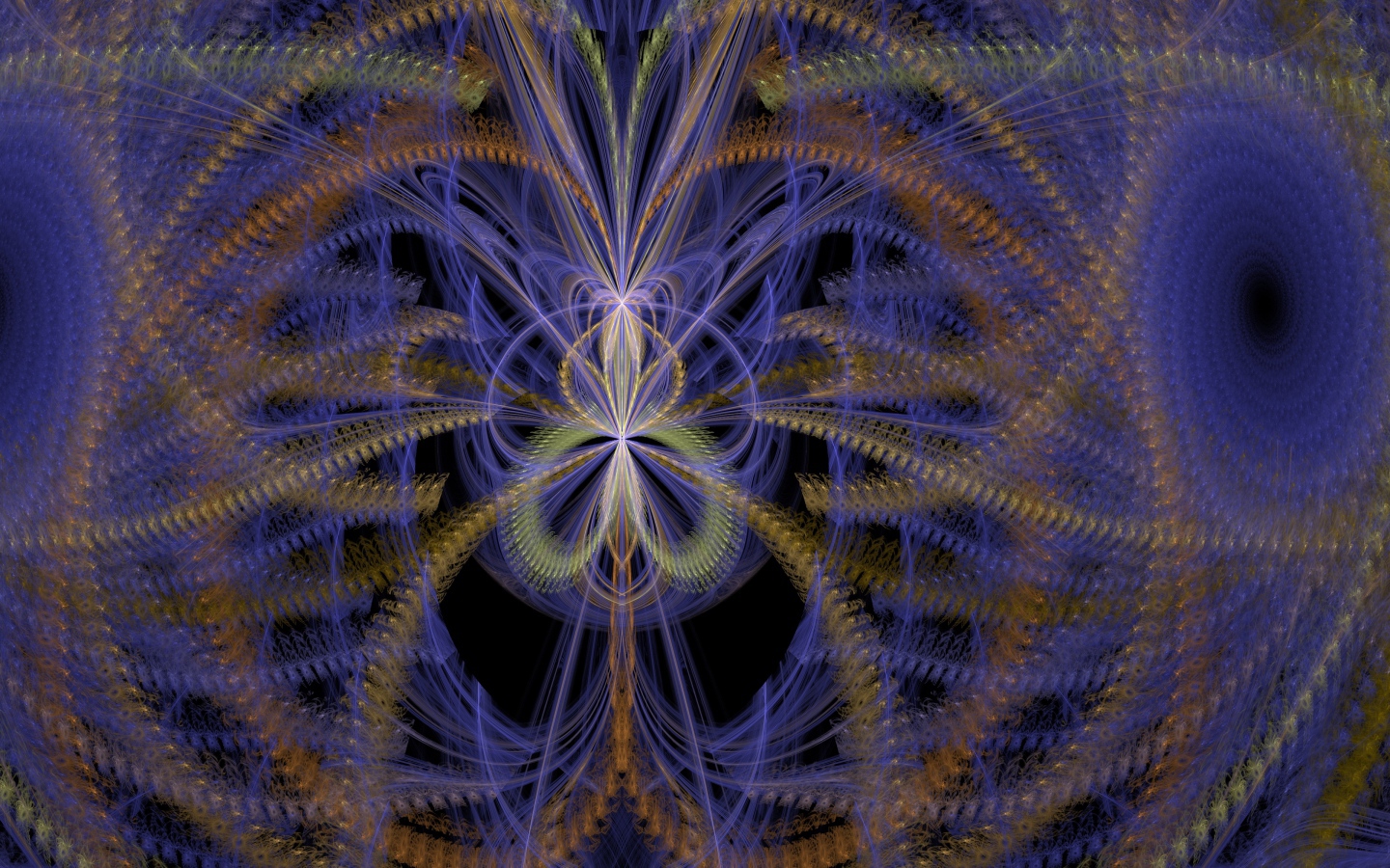 Красивый необычный узорный фрактальный рисунок 