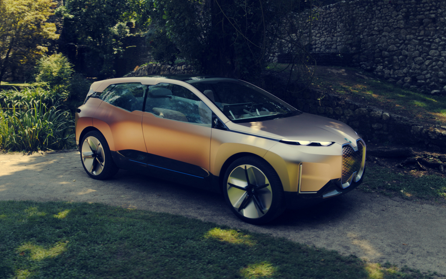 Внедорожник BMW Vision INEXT на дороге 