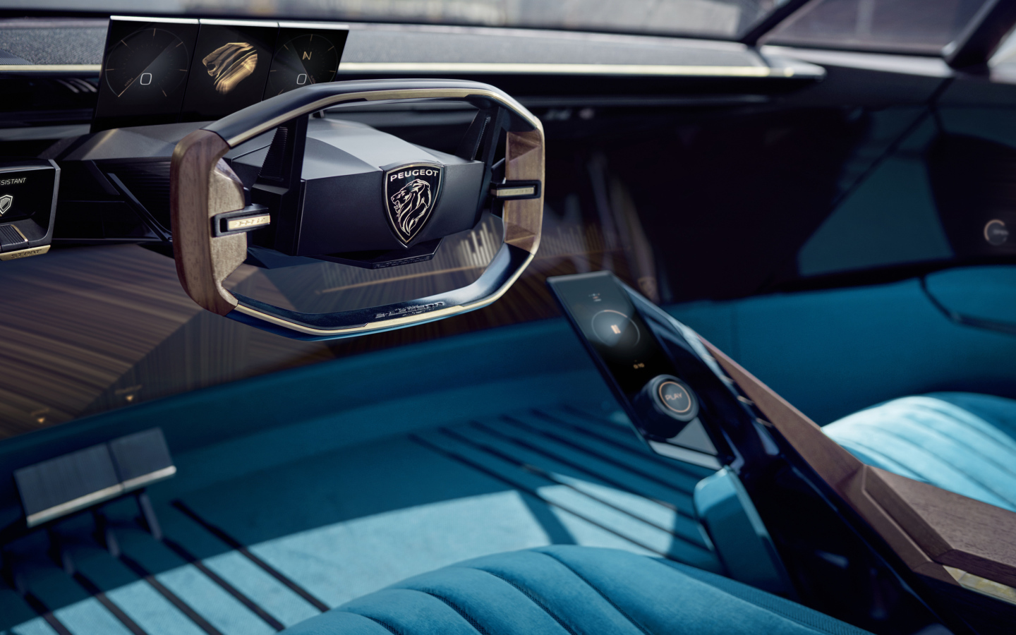 Салон автомобиля Peugeot E-Legend Concept
