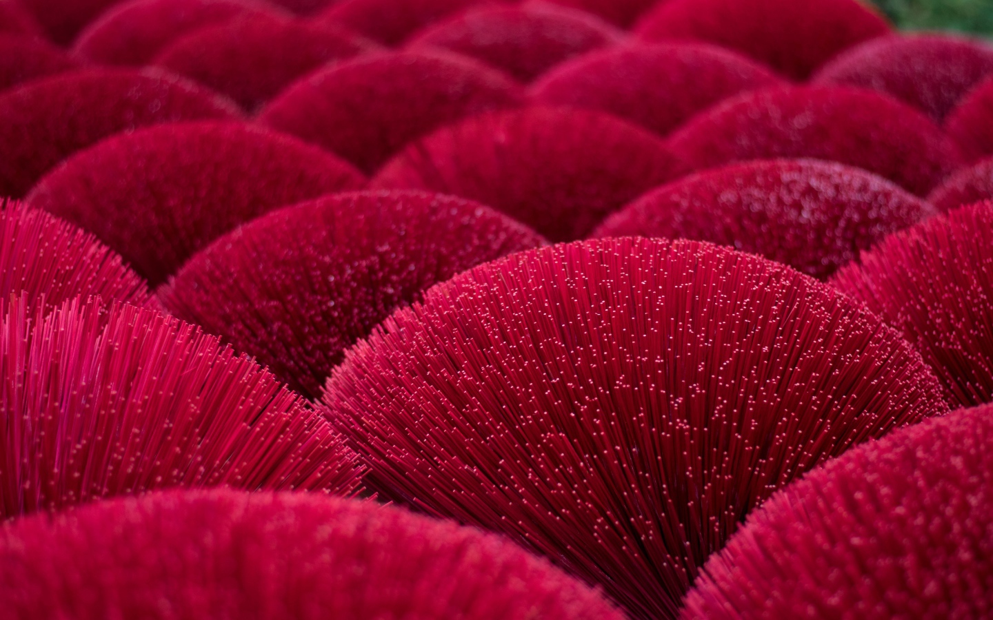 Красные оптоволоконные светильники, декор