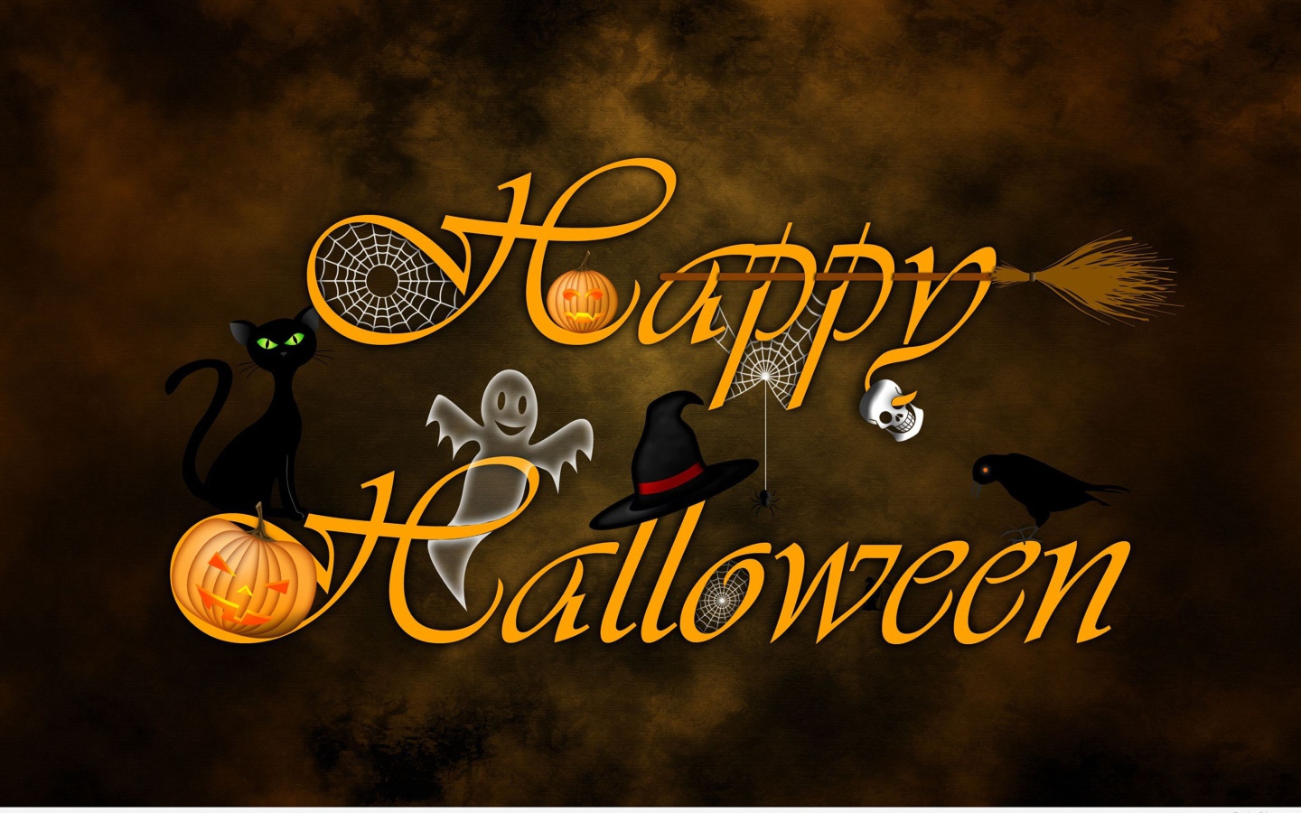 Надпись Счастливого Хэллоуина